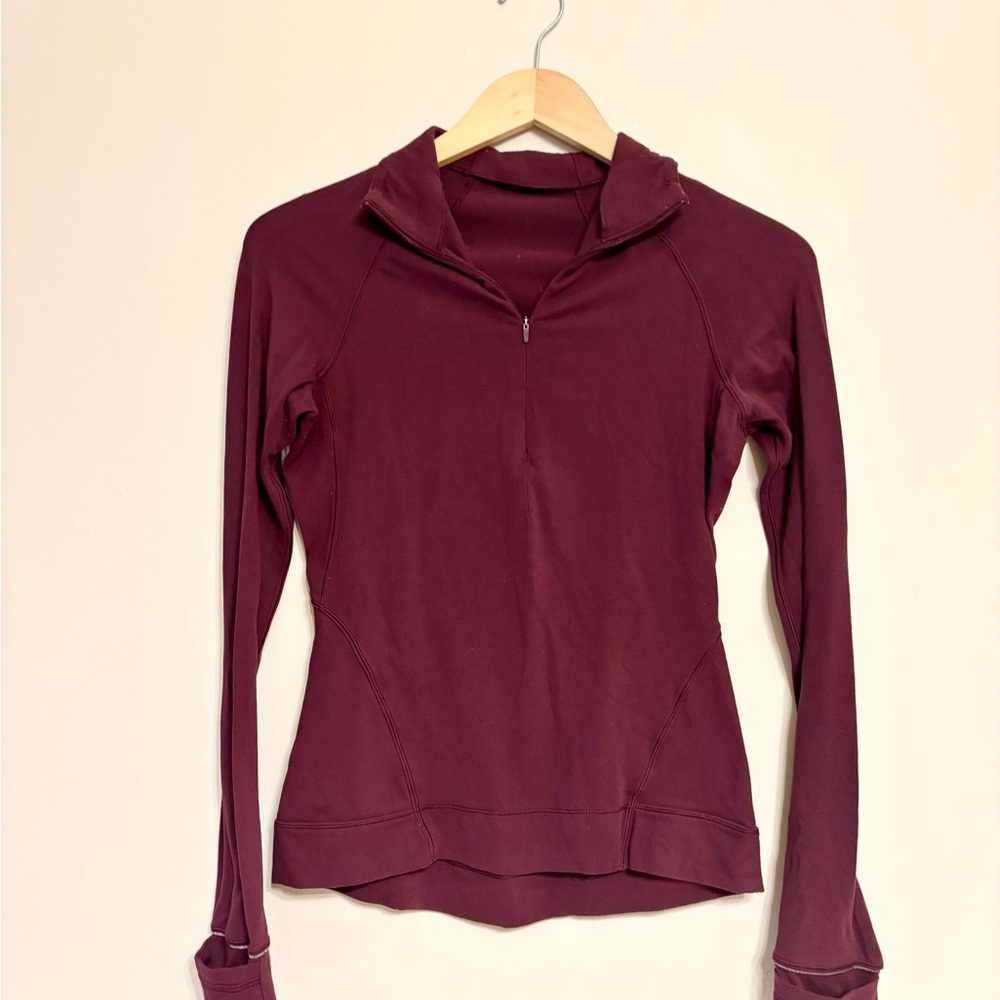 Lululemon Athletica Maroon Long Sleeve Hoodie